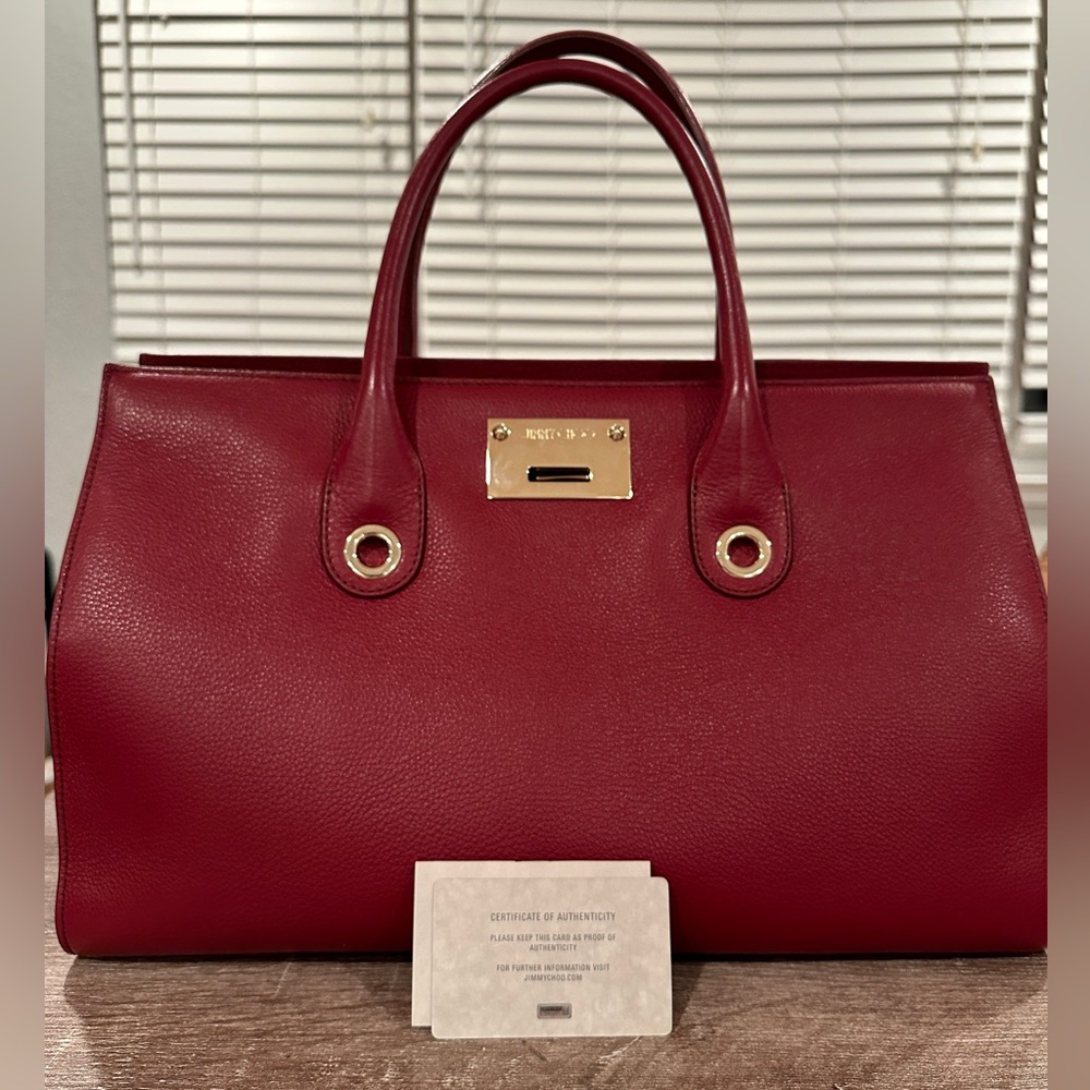 Jimmy Choo Riley Leather Red